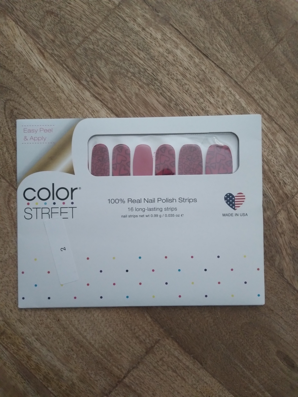 New Color Street Rose Pink Patterned Nail Strips